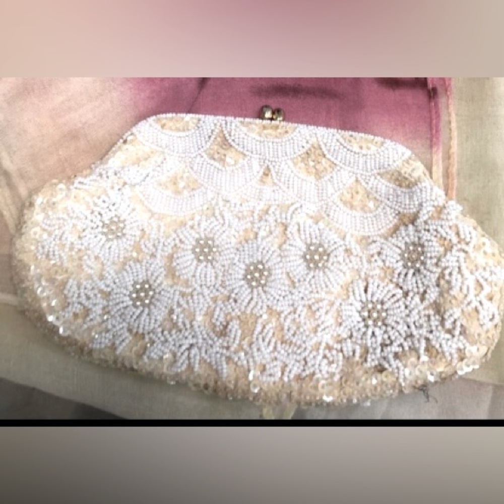 Antique beaded evening bag